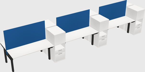 Shared electric desk + cabinet