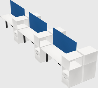 Shared electric desk + cabinet