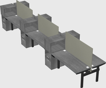 Shared electric desk + cabinet