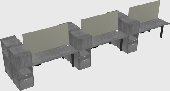Shared electric desk + cabinet
