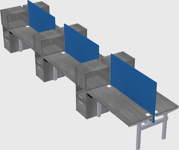 Shared electric desk + cabinet
