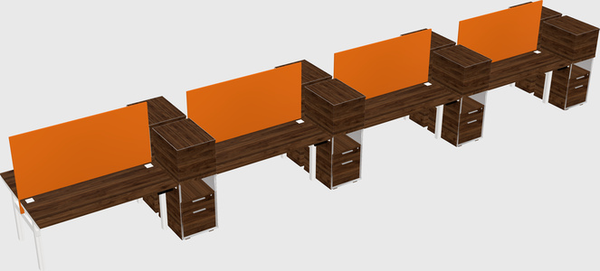 Shared electric desk + cabinet