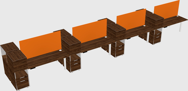 Shared electric desk + cabinet