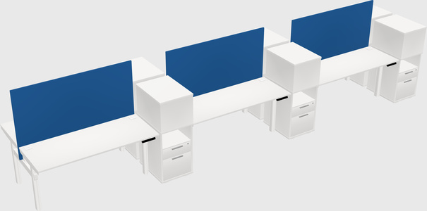 Shared electric desk + cabinet