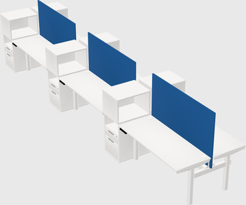 Shared electric desk + cabinet