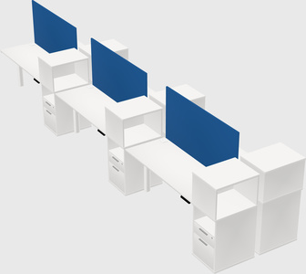 Shared electric desk + cabinet