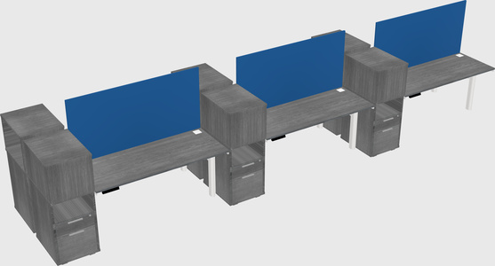 Shared electric desk + cabinet