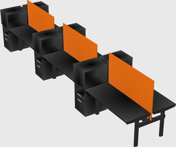 Shared electric desk + cabinet