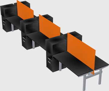 Shared electric desk + cabinet