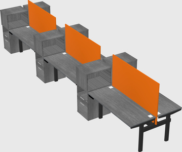 Shared electric desk + cabinet