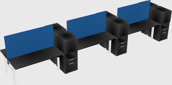 Shared electric desk + cabinet