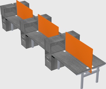 Shared electric desk + cabinet