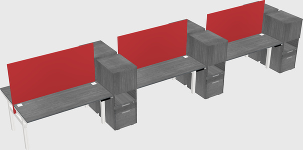 Shared electric desk + cabinet