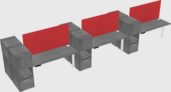 Shared electric desk + cabinet