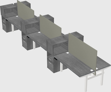 Shared electric desk + cabinet