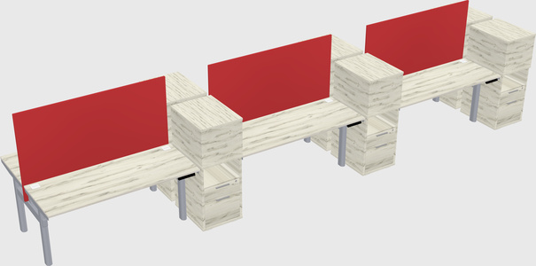Shared electric desk + cabinet