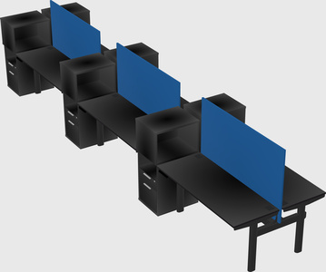Shared electric desk + cabinet
