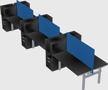 Shared electric desk + cabinet