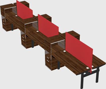 Shared electric desk + cabinet