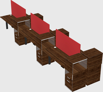 Shared electric desk + cabinet