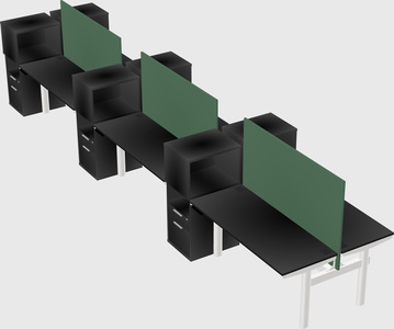 Shared electric desk + cabinet