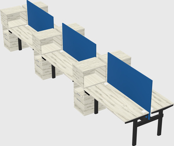 Shared electric desk + cabinet