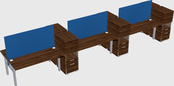 Shared electric desk + cabinet