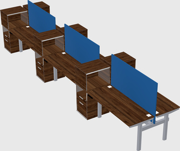 Shared electric desk + cabinet