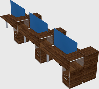 Shared electric desk + cabinet