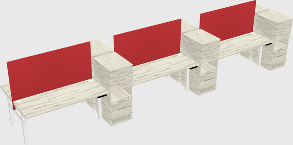 Shared electric desk + cabinet