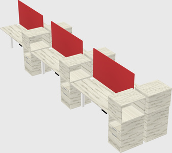 Shared electric desk + cabinet