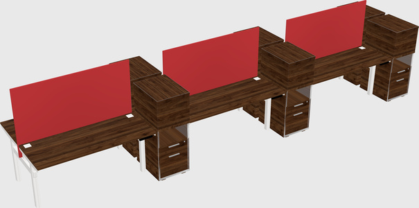 Shared electric desk + cabinet