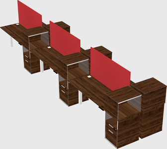 Shared electric desk + cabinet