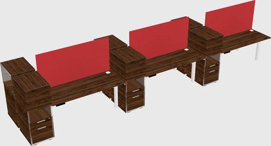 Shared electric desk + cabinet