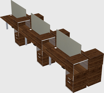 Shared electric desk + cabinet