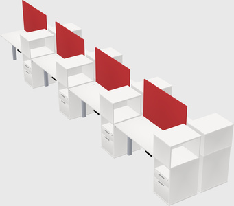 Shared electric desk + cabinet