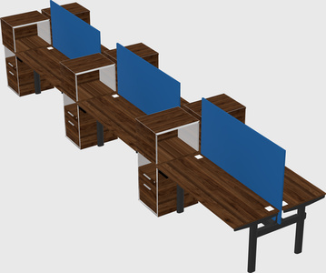 Shared electric desk + cabinet
