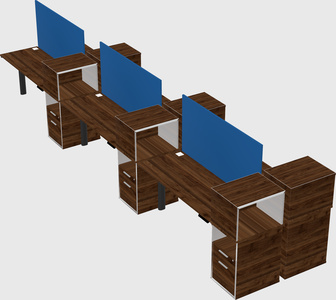 Shared electric desk + cabinet