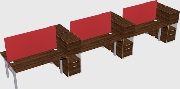 Shared electric desk + cabinet