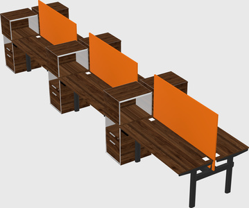 Shared electric desk + cabinet