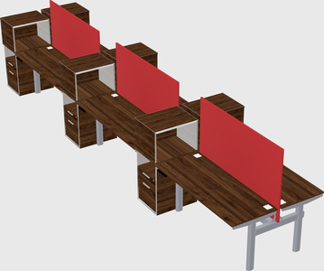 Shared electric desk + cabinet