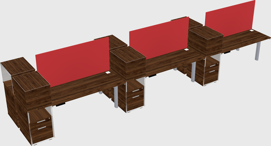 Shared electric desk + cabinet