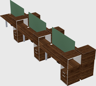 Shared electric desk + cabinet