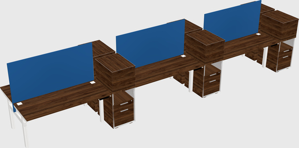 Shared electric desk + cabinet
