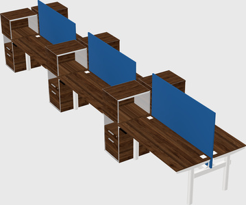 Shared electric desk + cabinet