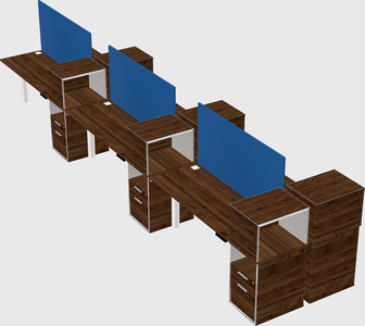 Shared electric desk + cabinet