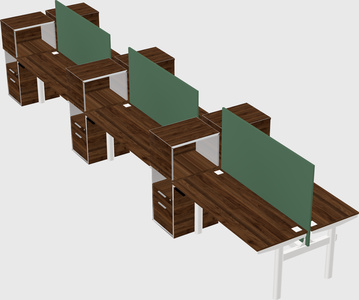 Shared electric desk + cabinet