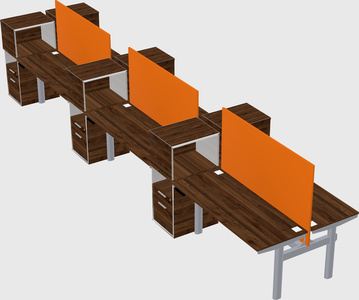 Shared electric desk + cabinet