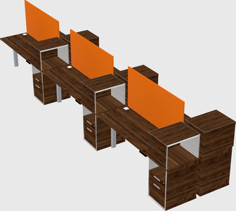 Shared electric desk + cabinet