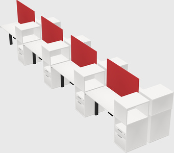 Shared electric desk + cabinet